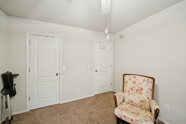 13605 E 90th Ct, Owasso, OK 74055 - living area featuring carpet and a ceiling fan