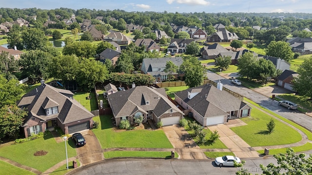 13605 E 90th Ct, Owasso, OK 74055 - aerial perspective of suburban area