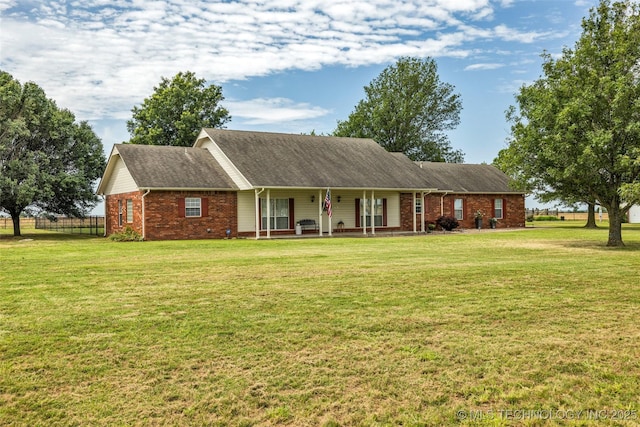 4556 E 330th Rd, Talala, OK 74080 - view of front of property featuring covered porch and brick siding