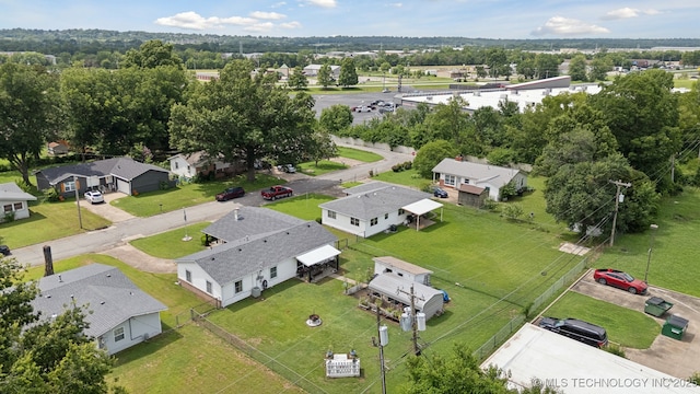 1222 N Cherrington Ave, Claremore, OK 74017 - aerial perspective of suburban area