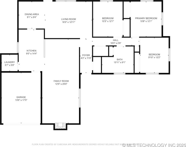 1222 N Cherrington Ave, Claremore, OK 74017 - view of home floor plan