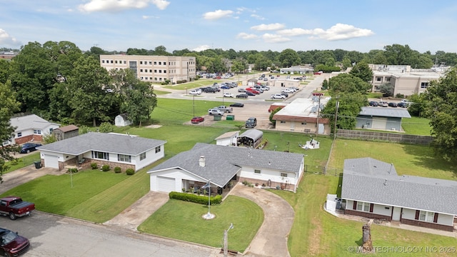 1222 N Cherrington Ave, Claremore, OK 74017 - drone / aerial view