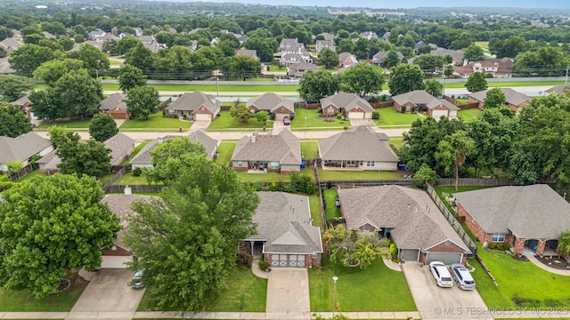 513 S 63rd Pl S, Broken Arrow, OK 74014 - aerial view of residential area