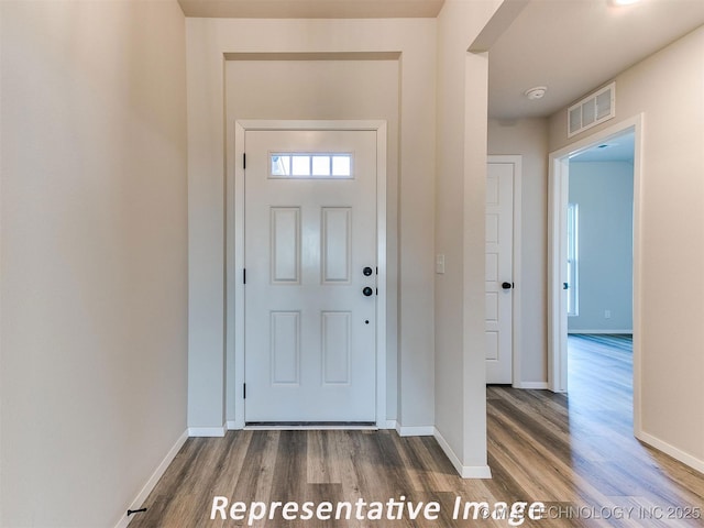 7218 E 132nd St S, Bixby, OK 74008 - foyer with wood finished floors and baseboards