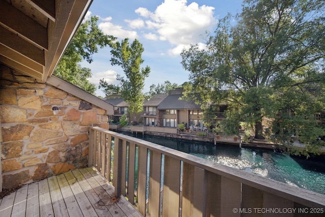 6002 S Atlanta Ct Unit 2, Tulsa, OK 74105 - deck with a water view