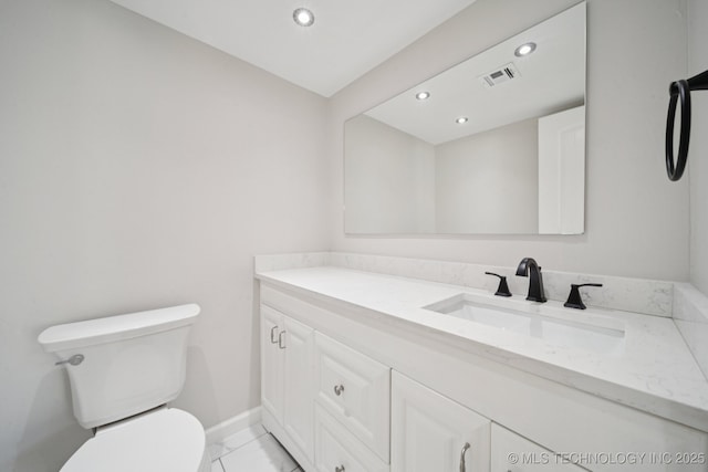 6002 S Atlanta Ct Unit 2, Tulsa, OK 74105 - bathroom featuring vanity and recessed lighting