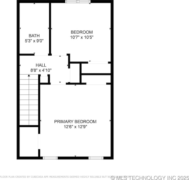 6152 S Madison Pl Unit B, Tulsa, OK 74136 - view of property floor plan