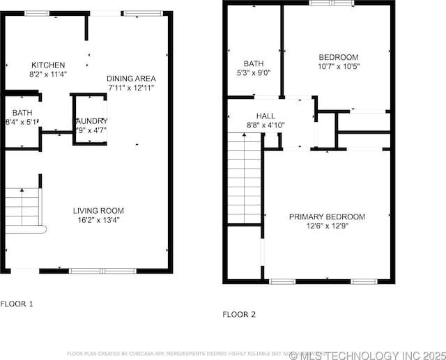 6152 S Madison Pl Unit B, Tulsa, OK 74136 - view of property floor plan