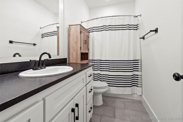2035 E 138th Pl S, Bixby, OK 74008 - full bath with vanity, tile patterned floors, and curtained shower