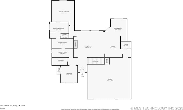 2035 E 138th Pl S, Bixby, OK 74008 - view of property floor plan