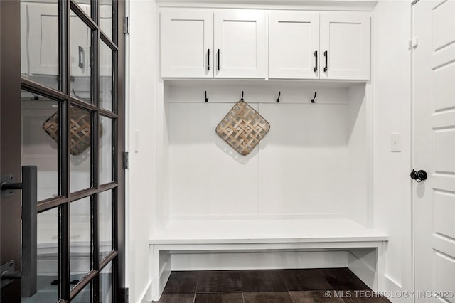 2035 E 138th Pl S, Bixby, OK 74008 - mudroom featuring dark wood-style floors