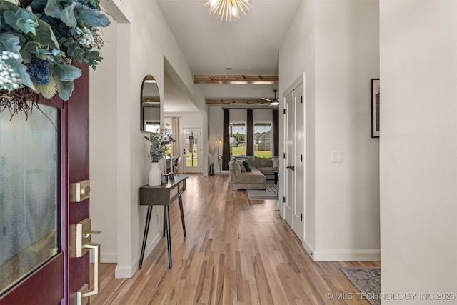 2407 W Union Pl, Collinsville, OK 74021 - foyer entrance with light wood-type flooring and baseboards