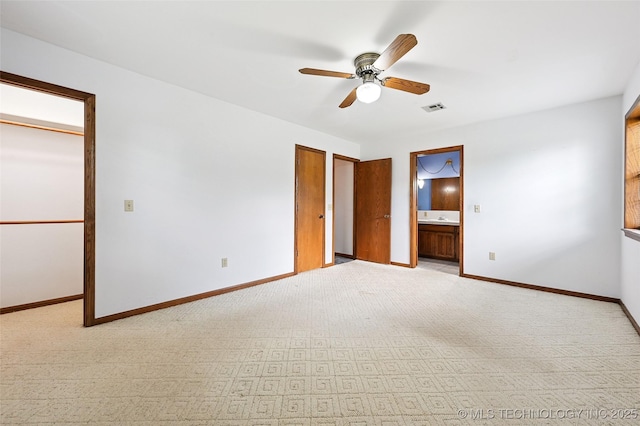 32069 Meadow Ln, Mannford, OK 74044 - unfurnished bedroom featuring light colored carpet and a ceiling fan