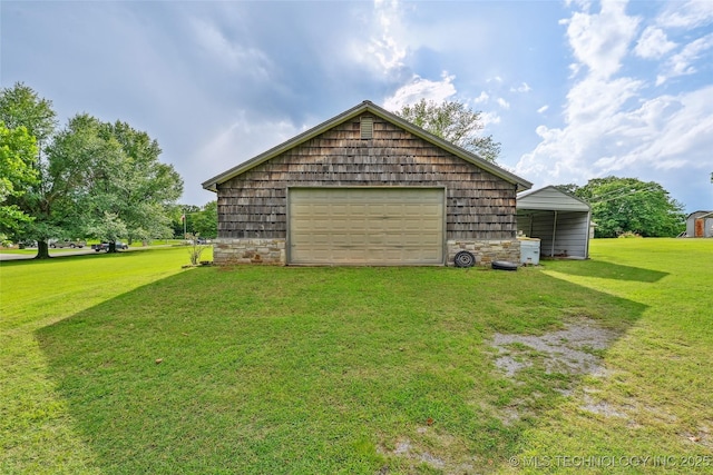 32069 Meadow Ln, Mannford, OK 74044 - view of detached garage