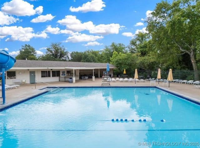 6740 E 51st Pl, Tulsa, OK 74145 - community pool featuring a patio area