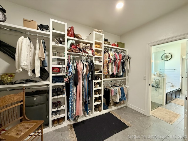 18040 County Road 1558, Ada, OK 74820 - spacious closet with tile patterned floors