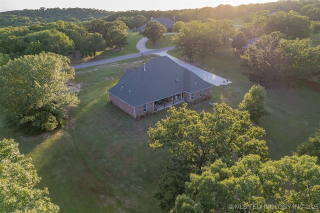 18040 County Road 1558, Ada, OK 74820 - aerial view of property and surrounding area