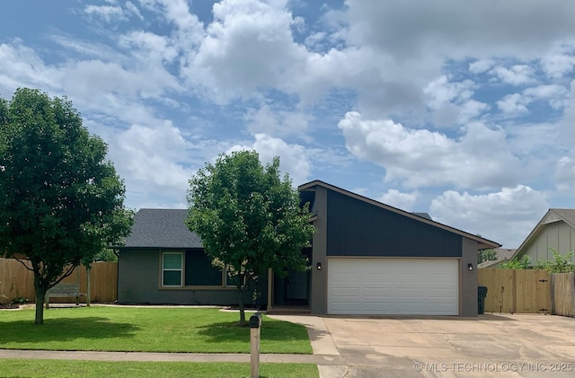 11810 E 83rd St, Owasso, OK 74055 - view of front of home with concrete driveway, a garage, and stucco siding
