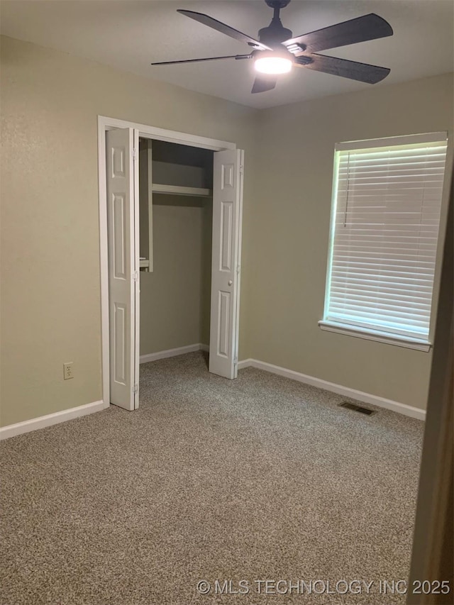 11810 E 83rd St, Owasso, OK 74055 - unfurnished bedroom featuring a closet, light colored carpet, and ceiling fan