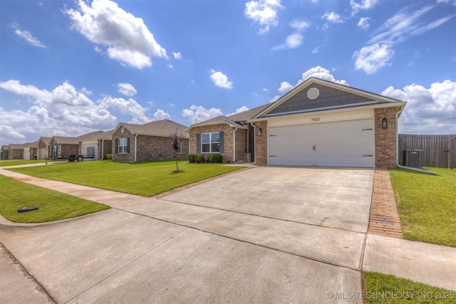 7420 E 160th Pl S, Bixby, OK 74008 - single story home with driveway, brick siding, and an attached garage
