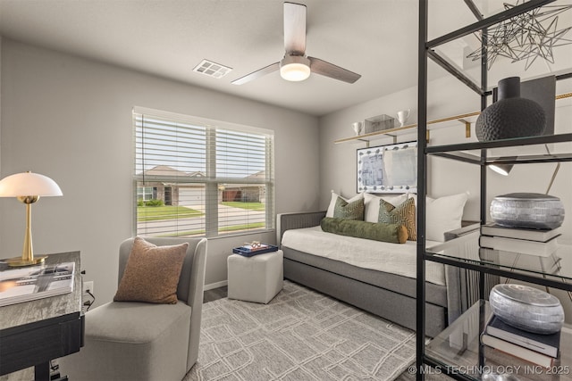 7420 E 160th Pl S, Bixby, OK 74008 - carpeted bedroom featuring ceiling fan