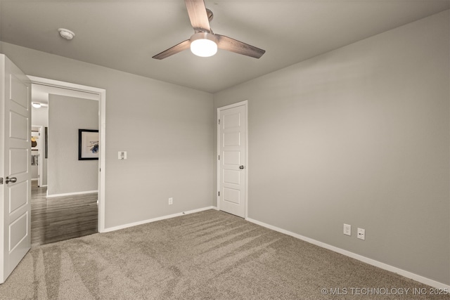 7420 E 160th Pl S, Bixby, OK 74008 - spare room featuring carpet, a smoke detector, and a ceiling fan