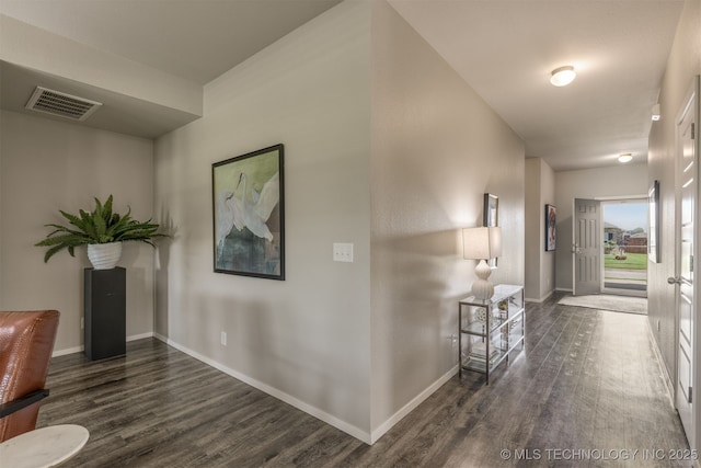 7420 E 160th Pl S, Bixby, OK 74008 - hall with dark wood-style flooring and baseboards