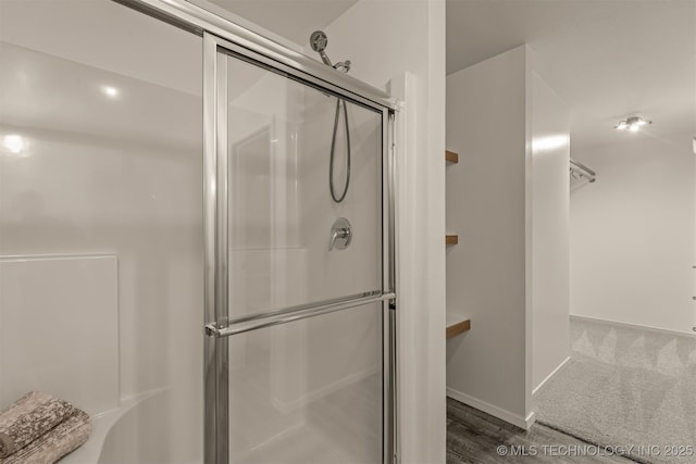 7420 E 160th Pl S, Bixby, OK 74008 - full bath featuring a stall shower and baseboards