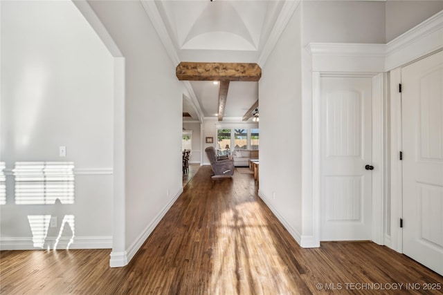 20905 S Windsor Ave, Claremore, OK 74019 - corridor featuring wood finished floors and arched walkways