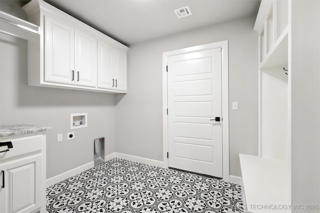 14109 N 72nd E Ave, Collinsville, OK 74021 - laundry area with washer hookup, cabinet space, and electric dryer hookup