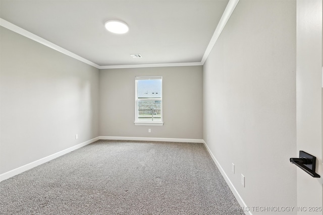 14109 N 72nd E Ave, Collinsville, OK 74021 - carpeted spare room with ornamental molding and baseboards