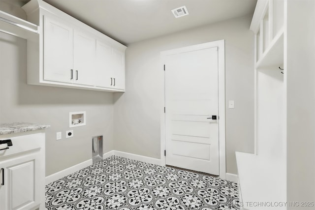 14109 N 72nd E Ave, Collinsville, OK 74021 - laundry room with hookup for a washing machine, electric dryer hookup, and cabinet space