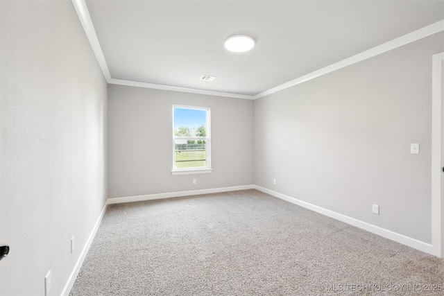 14109 N 72nd E Ave, Collinsville, OK 74021 - carpeted spare room with ornamental molding and baseboards