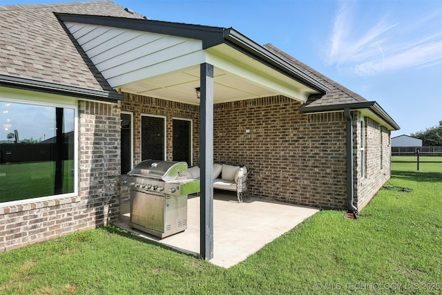 14109 N 72nd E Ave, Collinsville, OK 74021 - view of patio / terrace featuring a grill