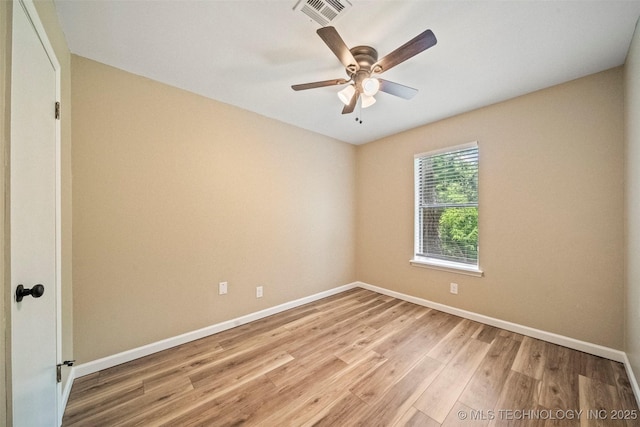 2003 Charlestown Cir, Claremore, OK 74017 - empty room featuring light wood-style flooring and ceiling fan