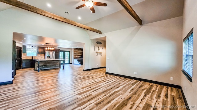 5068 E 188th St S, Warner, OK 74469 - living room with a ceiling fan, light wood-style flooring, and recessed lighting