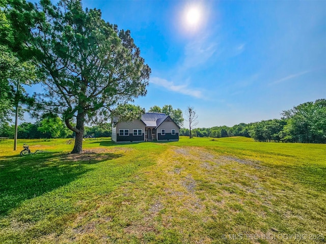 5068 E 188th St S, Warner, OK 74469 - view of green lawn featuring driveway