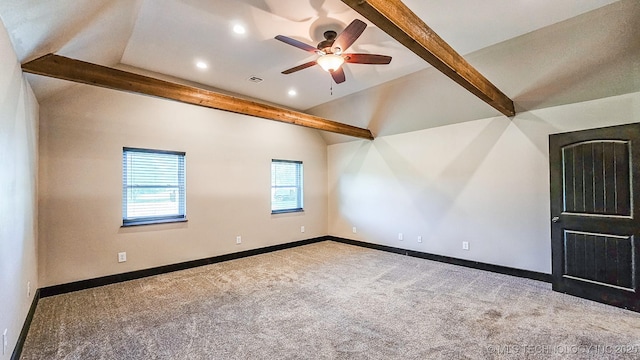 5068 E 188th St S, Warner, OK 74469 - carpeted empty room with ceiling fan and recessed lighting