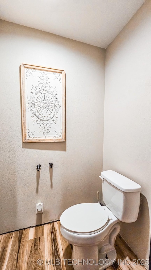 5068 E 188th St S, Warner, OK 74469 - bathroom with wood finished floors and toilet