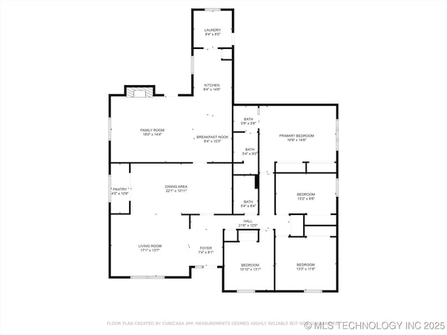 1267 Guinn Ln, Bartlesville, OK 74006 - view of property floor plan