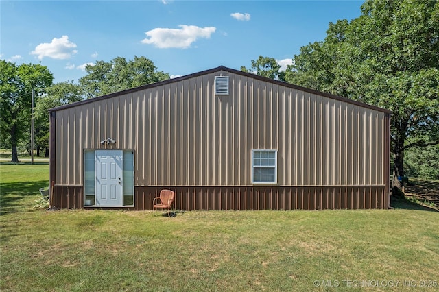 3609 E Scenic Dr, Cushing, OK 74023 - view of side of property with a yard