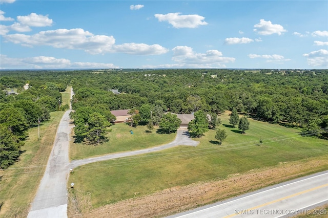 3609 E Scenic Dr, Cushing, OK 74023 - bird's eye view of a forest
