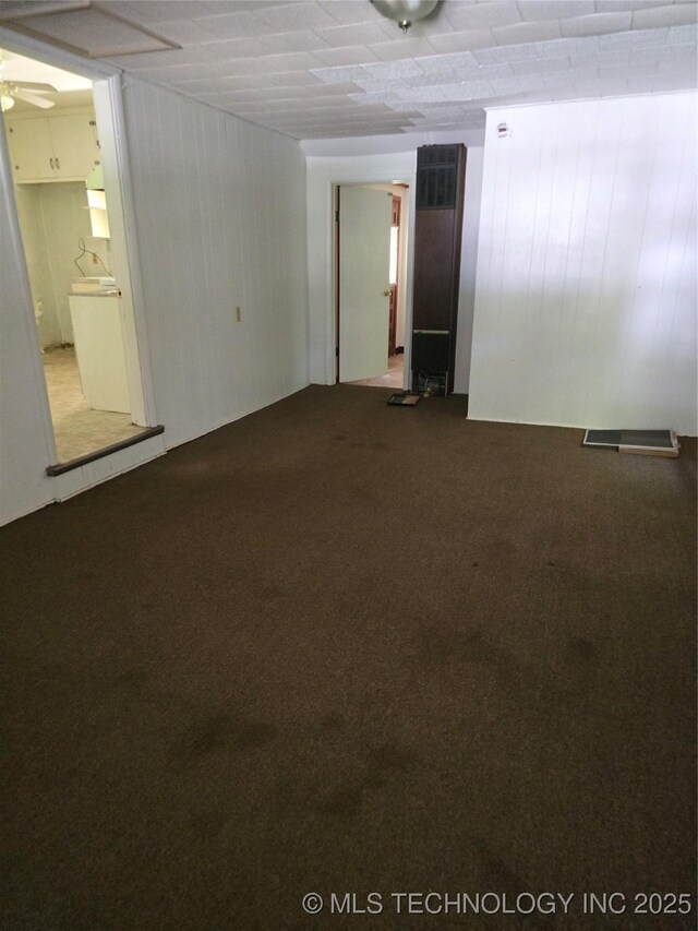615 11th St, Pawnee, OK 74058 - spare room featuring carpet flooring and a ceiling fan