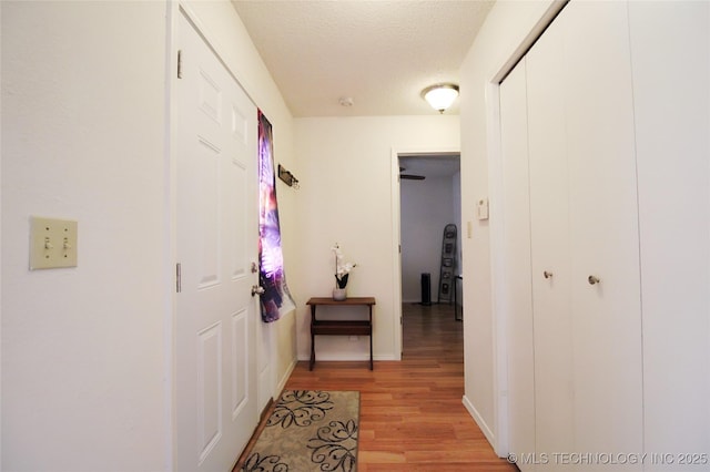 301 S Division St, Sapulpa, OK 74066 - corridor featuring light wood finished floors and a textured ceiling