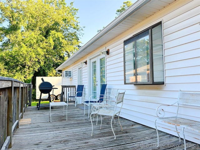 301 S Division St, Sapulpa, OK 74066 - deck featuring french doors