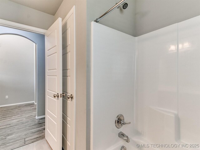 3604 E Quebec St, Broken Arrow, OK 74014 - full bath with  shower combination and wood finished floors