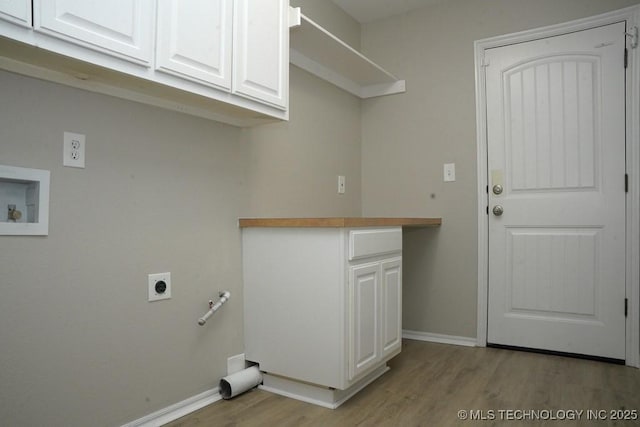 11906 S Nandina St, Jenks, OK 74037 - washroom featuring light wood-style flooring, electric dryer hookup, and cabinet space