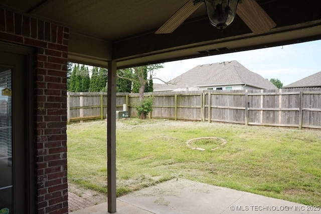 11906 S Nandina St, Jenks, OK 74037 - fenced backyard featuring a patio