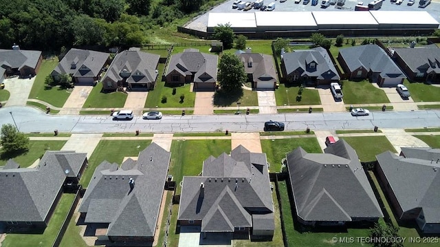 11906 S Nandina St, Jenks, OK 74037 - aerial overview of property's location featuring nearby suburban area