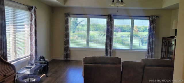 1704 Estates Dr, Grove, OK 74344 - sitting room with healthy amount of natural light and wood finished floors
